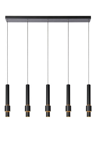 Lucide MARGARY - Hängeleuchte - LED Dimb. - 5x4,2W 2700K - Schwarz Lucide MARGARY - Hängeleuchte - LED Dimb. - 5x4,2W 2700K - Schwarz