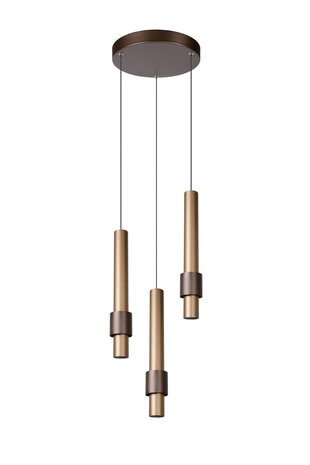 Lucide MARGARY - Hängeleuchte - Ø 28 cm - LED Dimb. - 3x4W 2700K - Kaffee Lucide MARGARY - Hängeleuchte - Ø 28 cm - LED Dimb. - 3x4W 2700K - Kaffee