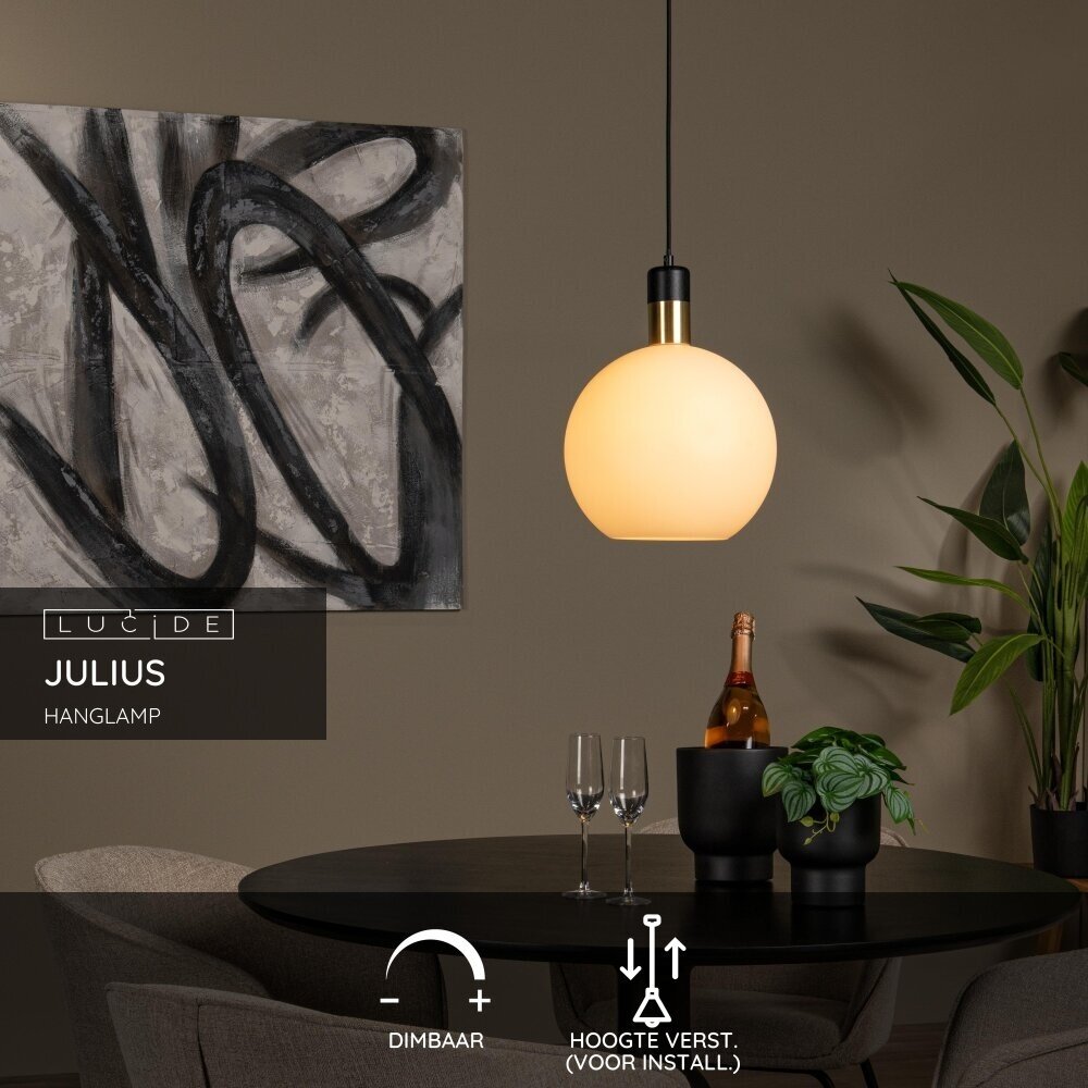 Lucide JULIUS - Hängeleuchte - Ø 28 cm - 1xE27 - Opal