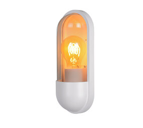 Lucide CAPSULE - Wandleuchte Innen/Außen - 1xE27 - IP54 - Weiß Lucide CAPSULE - Wandleuchte Innen/Außen - 1xE27 - IP54 - Weiß