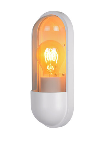 Lucide CAPSULE - Wandleuchte Innen/Außen - 1xE27 - IP54 - Weiß Lucide CAPSULE - Wandleuchte Innen/Außen - 1xE27 - IP54 - Weiß