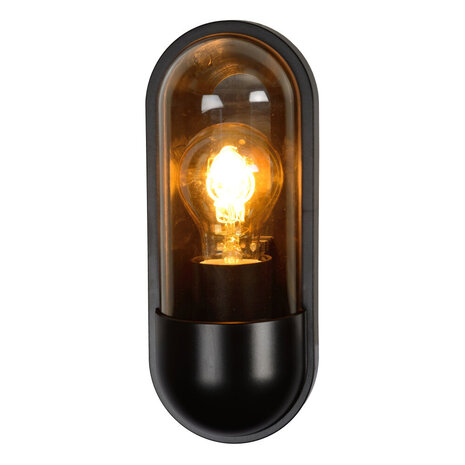Lucide CAPSULE - Wandleuchte Indoor/Outdoor - 1xE27 - IP54 - Schwarz Lucide CAPSULE - Wandleuchte Indoor/Outdoor - 1xE27 - IP54 - Schwarz