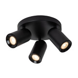Lucide PUNCH - Deckenstrahler - Ø 21 cm - 3xGU10 - Schwarz Lucide PUNCH - Deckenstrahler - Ø 21 cm - 3xGU10 - Schwarz