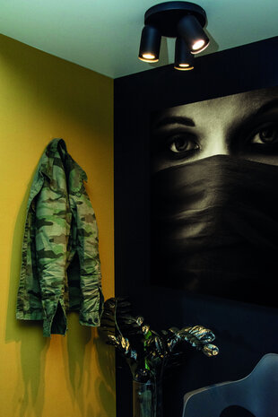 Lucide PUNCH - Deckenstrahler - Ø 21 cm - 3xGU10 - Schwarz Lucide PUNCH - Deckenstrahler - Ø 21 cm - 3xGU10 - Schwarz