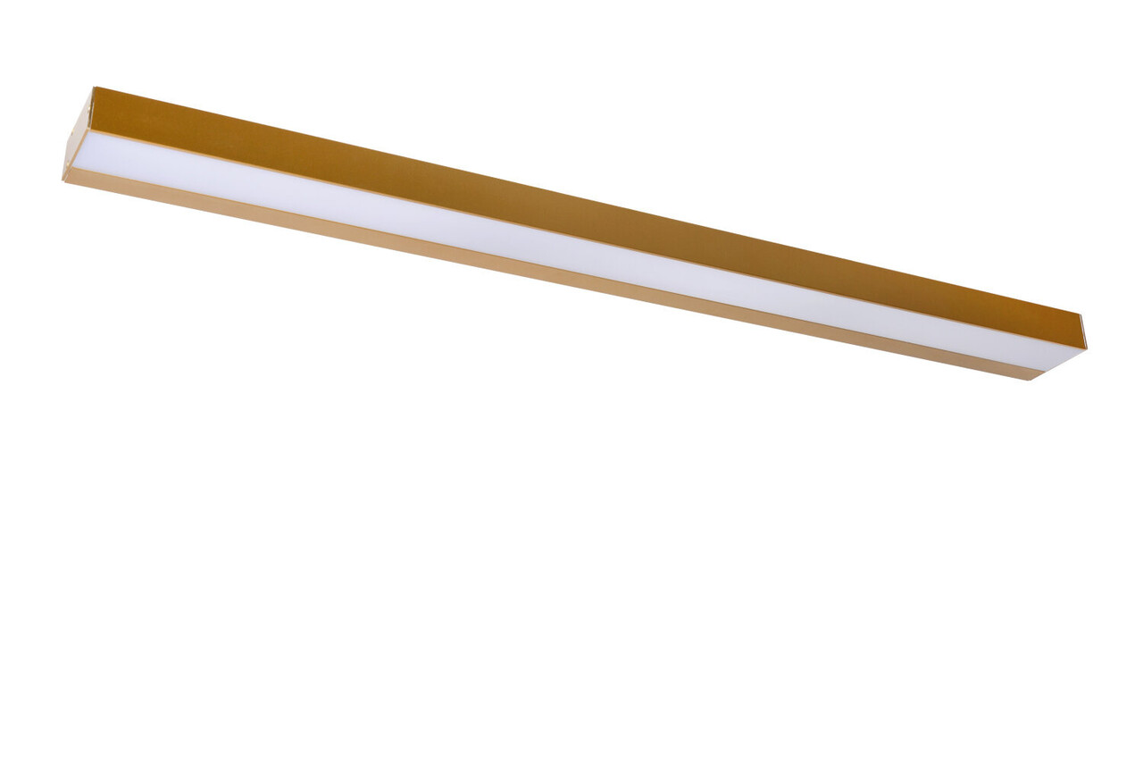 Lucide ALEXA - Wandleuchte Badezimmer - LED - 1x13W 3000K - IP44 - Mattes Gold / Messing