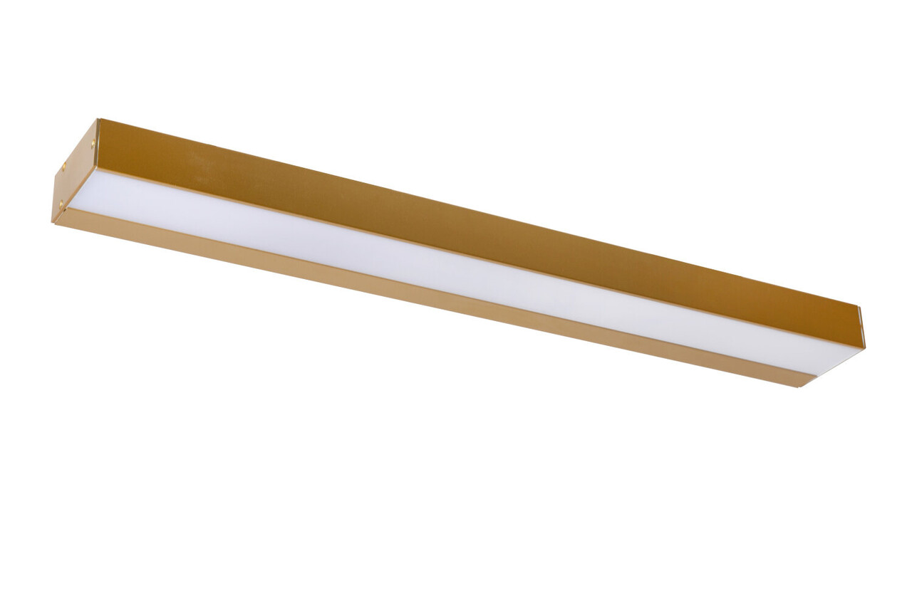 Lucide ALEXA - Wandleuchte Badezimmer - LED - 1x8W 3000K - IP44 - Mattes Gold / Messing