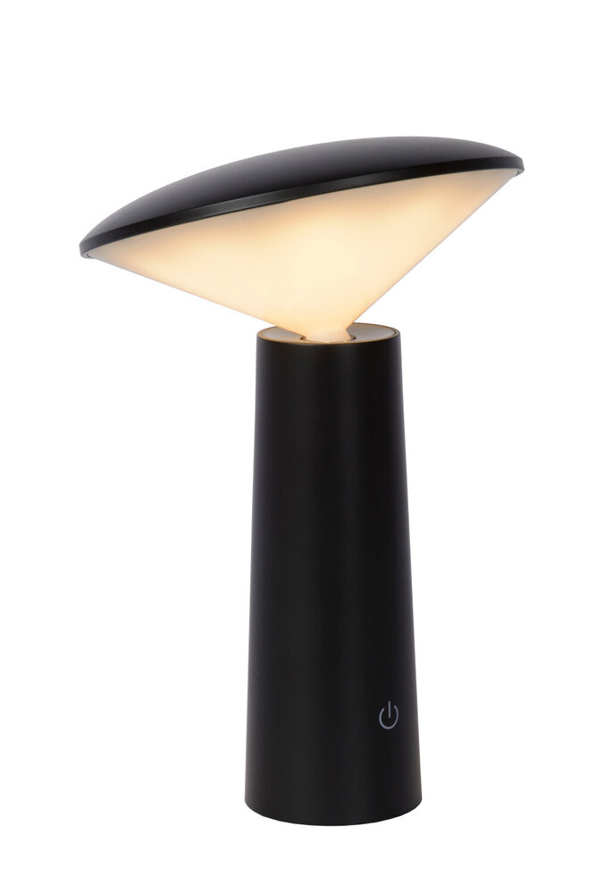 Lucide JIVE - Wiederaufladbare Tischleuchte Innen/Außen - Batterie/Batterie - Ø 13,7 cm - LED Dimb. - CCT - 1x3W 2800K/6500K - IP44 - Schwarz Lucide JIVE - Wiederaufladbare Tischleuchte Innen/Außen - Batterie/Batterie - Ø 13,7 cm - LED Dimb. - CCT - 1x3W 2800K/6500K - IP44 - Schwarz