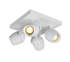 Lucide PRESTON - Deckenstrahler für das Badezimmer - 4xGU10 - IP44 - Weiß