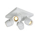 Lucide PRESTON - Deckenstrahler für das Badezimmer - 4xGU10 - IP44 - Weiß