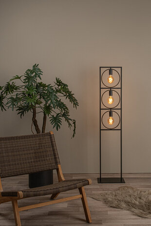 Lucide SUUS - Stehleuchte - 3xE27 - Schwarz Lucide SUUS - Stehleuchte - 3xE27 - Schwarz