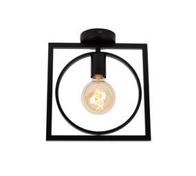 Lucide SUUS - Deckenleuchte - 1xE27 - Schwarz