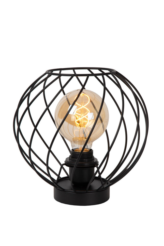 Lucide DANZA - Tischleuchte - Ø 25 cm - 1xE27 - Schwarz Lucide DANZA - Tischleuchte - Ø 25 cm - 1xE27 - Schwarz