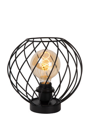 Lucide DANZA - Tischleuchte - Ø 25 cm - 1xE27 - Schwarz Lucide DANZA - Tischleuchte - Ø 25 cm - 1xE27 - Schwarz