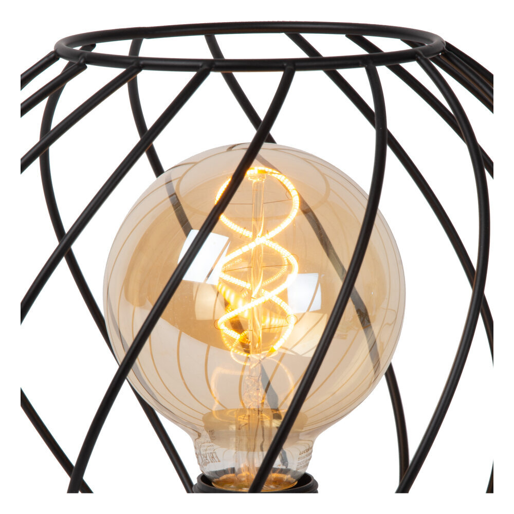 Lucide DANZA - Tischleuchte - Ø 25 cm - 1xE27 - Schwarz Lucide DANZA - Tischleuchte - Ø 25 cm - 1xE27 - Schwarz