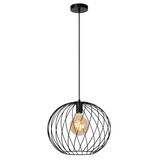 Lucide DANZA - Hängeleuchte - Ø 40 cm - 1xE27 - Schwarz Lucide DANZA - Hängeleuchte - Ø 40 cm - 1xE27 - Schwarz