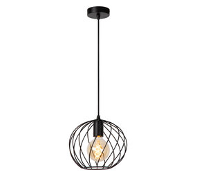 Lucide DANZA - Hängeleuchte - Ø 25 cm - 1xE27 - Schwarz Lucide DANZA - Hängeleuchte - Ø 25 cm - 1xE27 - Schwarz