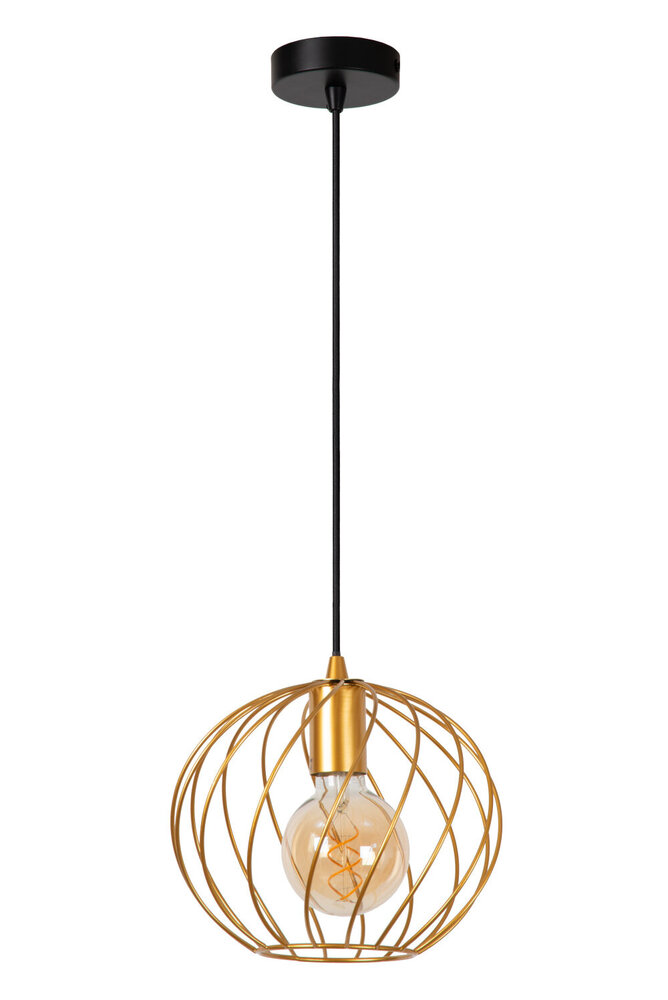 Lucide DANZA - Pendelleuchte - Ø 25 cm - 1xE27 - Mattes Gold / Messing Lucide DANZA - Pendelleuchte - Ø 25 cm - 1xE27 - Mattes Gold / Messing