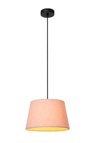 Lucide WOOLLY - Hängeleuchte - Ø 28 cm - 1xE27 - Rosa