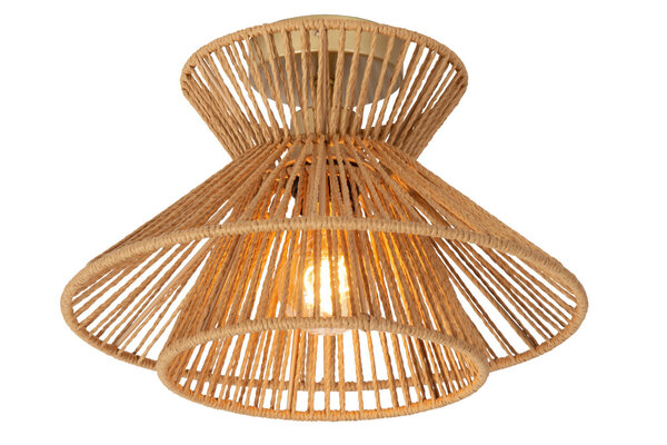 Lucide TASMAN - Deckenleuchte - Ø 32 cm - 1xE27 - Natur Lucide TASMAN - Deckenleuchte - Ø 32 cm - 1xE27 - Natur