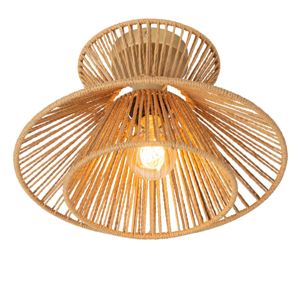 Lucide TASMAN - Deckenleuchte - Ø 32 cm - 1xE27 - Natur Lucide TASMAN - Deckenleuchte - Ø 32 cm - 1xE27 - Natur