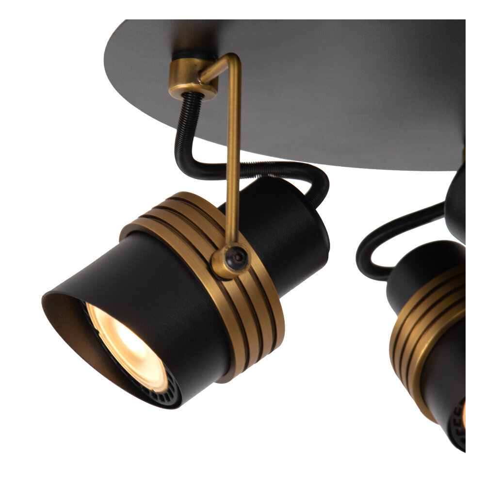 Lucide TUNDRAN - Deckenstrahler - Ø 21 cm - 3xGU10 - Schwarz Lucide TUNDRAN - Deckenstrahler - Ø 21 cm - 3xGU10 - Schwarz