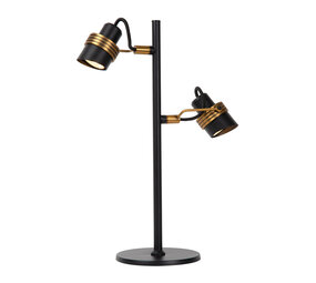 Lucide TUNDRAN - Tischleuchte - 2xGU10 - Schwarz Lucide TUNDRAN - Tischleuchte - 2xGU10 - Schwarz