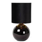 Lucide ESTERAD - Tischleuchte - Ø 24 cm - 1xE14 - Schwarz