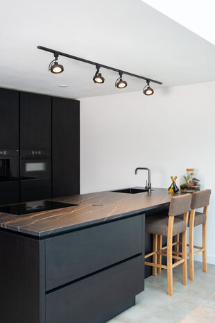 Lucide TRACK DORIAN Trackspot - 1-Phasen-Schienensystem / Schienenbeleuchtung - 1xES111 - Schwarz (Verlängerung)