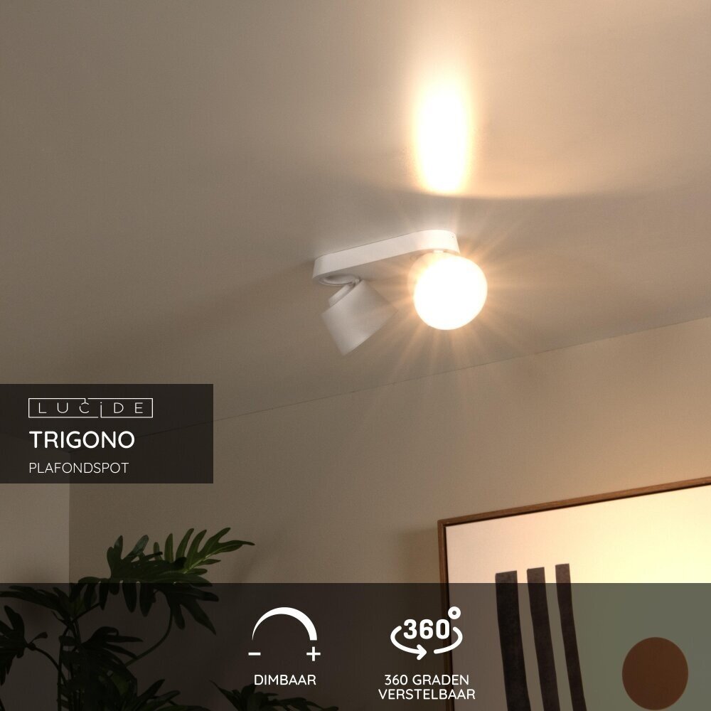 Lucide TRIGONO - Deckenstrahler - 2xGU10 - Weiß Lucide TRIGONO - Deckenstrahler - 2xGU10 - Weiß