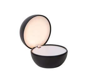 Lucide CLIPPER - Wiederaufladbare Tischleuchte - Batterie/Batterie - Ø 12 cm - LED - 1x2,2W 2700K - Schwarz Lucide CLIPPER - Wiederaufladbare Tischleuchte - Batterie/Batterie - Ø 12 cm - LED - 1x2,2W 2700K - Schwarz