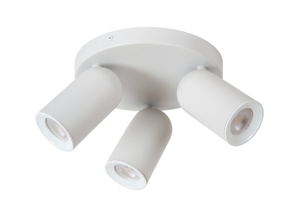 Lucide PUNCH - Deckenstrahler - Ø 21 cm - 3xGU10 - Weiß Lucide PUNCH - Deckenstrahler - Ø 21 cm - 3xGU10 - Weiß