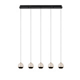Lucide SENTUBAL - Hängeleuchte - LED Dimb. - 5x5,3W 2700K - Schwarz Lucide SENTUBAL - Hängeleuchte - LED Dimb. - 5x5,3W 2700K - Schwarz