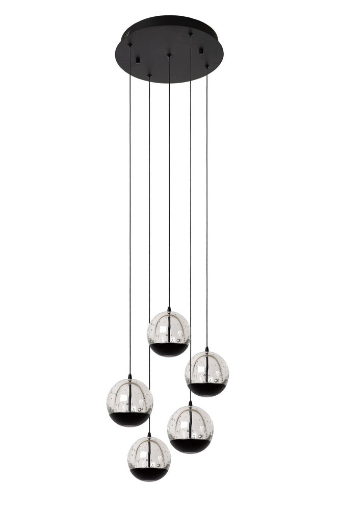 Lucide SENTUBAL - Hängeleuchte - Ø 35 cm - LED Dimb. - 5x5,2W 2700K - Schwarz Lucide SENTUBAL - Hängeleuchte - Ø 35 cm - LED Dimb. - 5x5,2W 2700K - Schwarz
