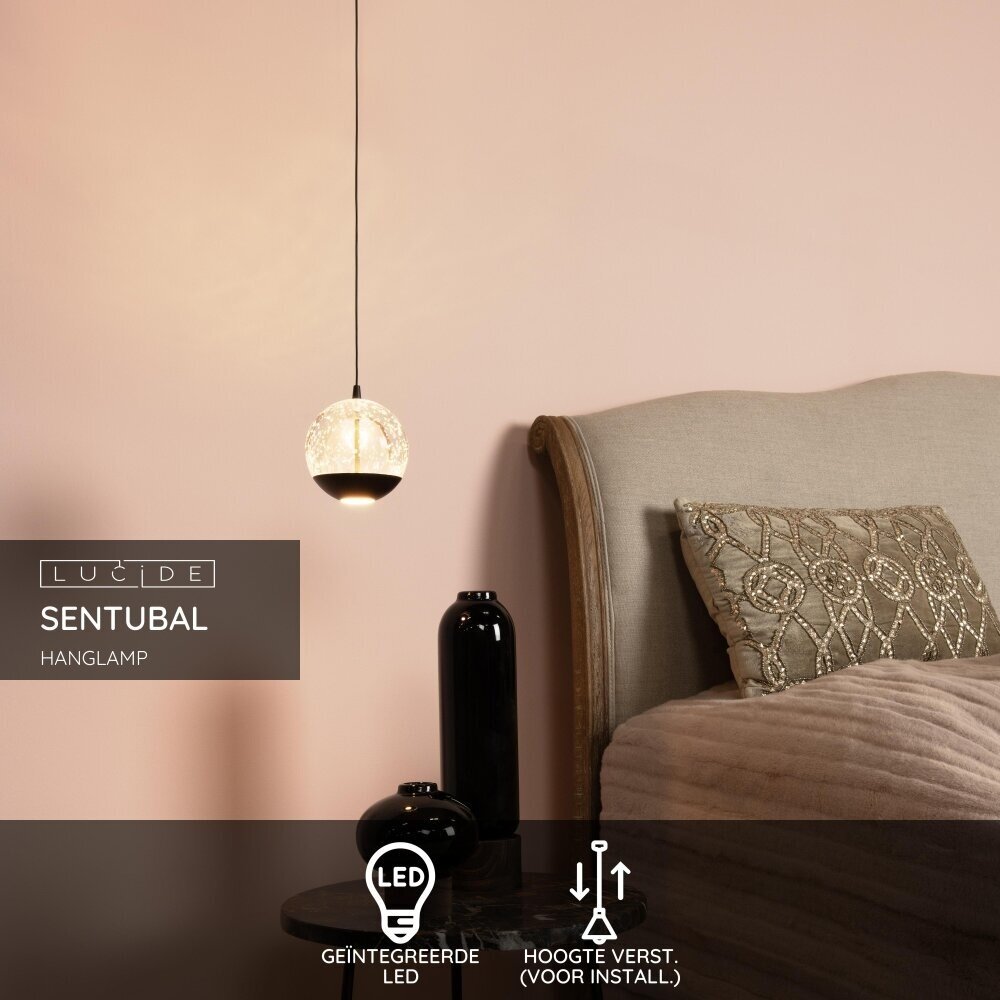 Lucide SENTUBAL - Hängeleuchte - Ø 14 cm - LED - 1x6,3W 2700K - Schwarz Lucide SENTUBAL - Hängeleuchte - Ø 14 cm - LED - 1x6,3W 2700K - Schwarz
