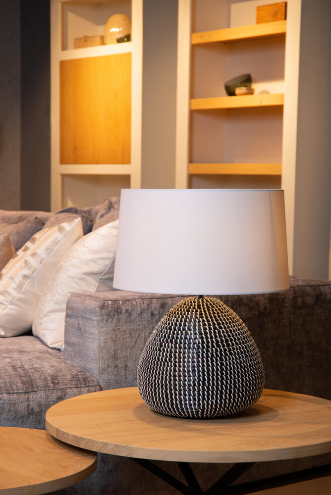 Lucide Premium MADUKA - Tischleuchte - Ø 45 cm - 1xE27 - Schwarz Lucide Premium MADUKA - Tischleuchte - Ø 45 cm - 1xE27 - Schwarz