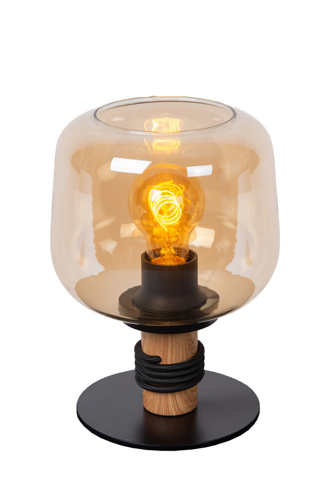 Lucide ILONA - Tischleuchte - Ø 18 cm - 1xE27 - Bernstein