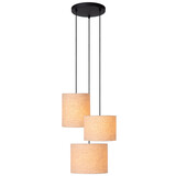 Lucide MAYA - Hängeleuchte - Ø 46 cm - 3xE27 - Beige Lucide MAYA - Hängeleuchte - Ø 46 cm - 3xE27 - Beige