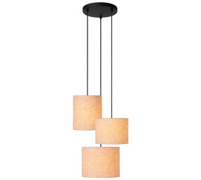 Lucide MAYA - Hängeleuchte - Ø 46 cm - 3xE27 - Beige Lucide MAYA - Hängeleuchte - Ø 46 cm - 3xE27 - Beige