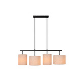 Lucide MAYA - Pendelleuchte - 4xE27 - Beige Lucide MAYA - Pendelleuchte - 4xE27 - Beige