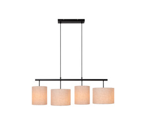 Lucide MAYA - Pendelleuchte - 4xE27 - Beige Lucide MAYA - Pendelleuchte - 4xE27 - Beige