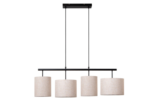Lucide MAYA - Pendelleuchte - 4xE27 - Beige Lucide MAYA - Pendelleuchte - 4xE27 - Beige