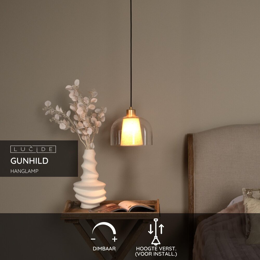 Lucide GUNHILD - Hängeleuchte - Ø 24 cm - 1xE27 - Transparent Lucide GUNHILD - Hängeleuchte - Ø 24 cm - 1xE27 - Transparent