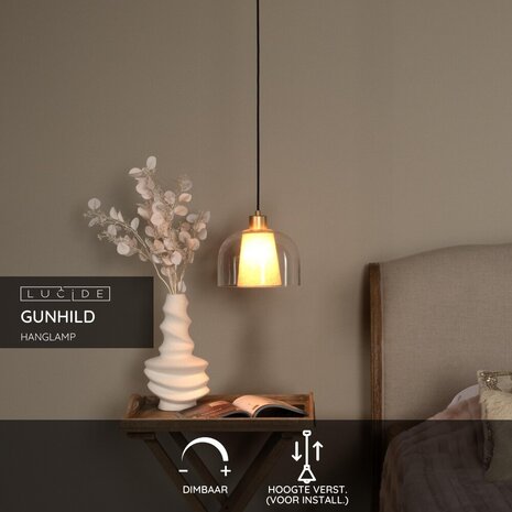 Lucide GUNHILD - Hängeleuchte - Ø 24 cm - 1xE27 - Transparent Lucide GUNHILD - Hängeleuchte - Ø 24 cm - 1xE27 - Transparent
