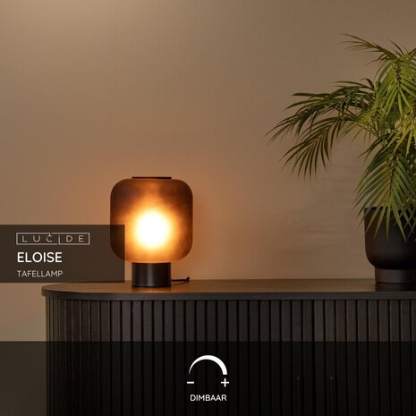 Lucide ELOISE - Tischleuchte - Ø 21 cm - 1xE27 - Schwarz Lucide ELOISE - Tischleuchte - Ø 21 cm - 1xE27 - Schwarz