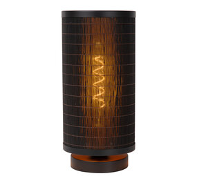 Lucide TAGALOG - Tischleuchte - Ø 15 cm - 1xE27 - Schwarz