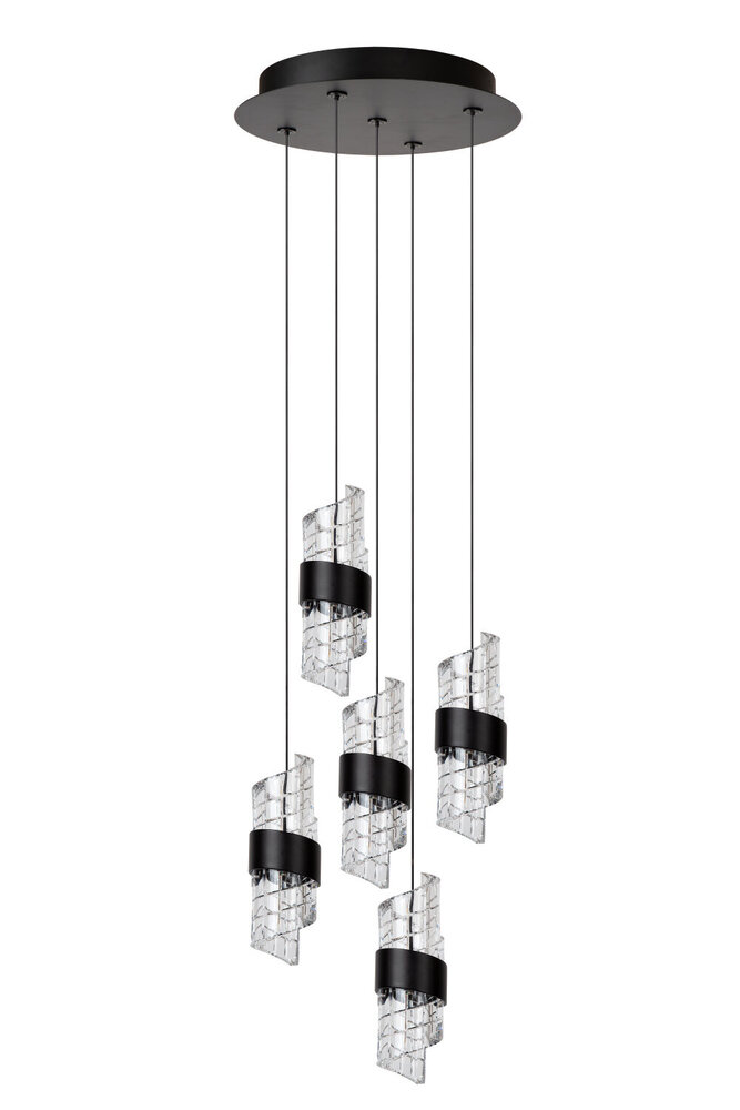 Lucide KLIGANDE - Hängeleuchte - Ø 30 cm - LED Dimb. - 5x8W 2700K - Schwarz Lucide KLIGANDE - Hängeleuchte - Ø 30 cm - LED Dimb. - 5x8W 2700K - Schwarz