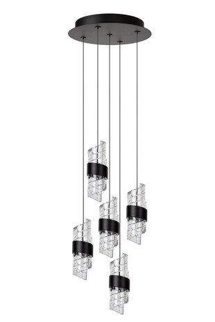 Lucide KLIGANDE - Hängeleuchte - Ø 30 cm - LED Dimb. - 5x8W 2700K - Schwarz Lucide KLIGANDE - Hängeleuchte - Ø 30 cm - LED Dimb. - 5x8W 2700K - Schwarz