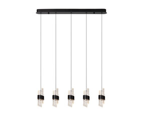 Lucide KLIGANDE - Hängeleuchte - LED Dimb. - 5x7,8W 2700K - Schwarz Lucide KLIGANDE - Hängeleuchte - LED Dimb. - 5x7,8W 2700K - Schwarz