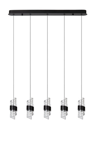 Lucide KLIGANDE - Hängeleuchte - LED Dimb. - 5x7,8W 2700K - Schwarz Lucide KLIGANDE - Hängeleuchte - LED Dimb. - 5x7,8W 2700K - Schwarz