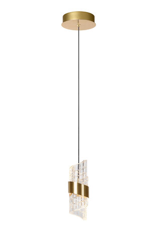 Lucide KLIGANDE - Pendelleuchte - Ø 13 cm - LED - 1x9W 2700K - Mattes Gold / Messing Lucide KLIGANDE - Pendelleuchte - Ø 13 cm - LED - 1x9W 2700K - Mattes Gold / Messing